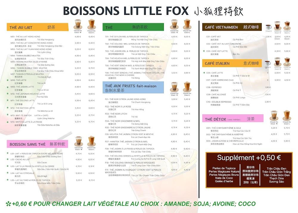 Little Fox Café - Scan Menu 4