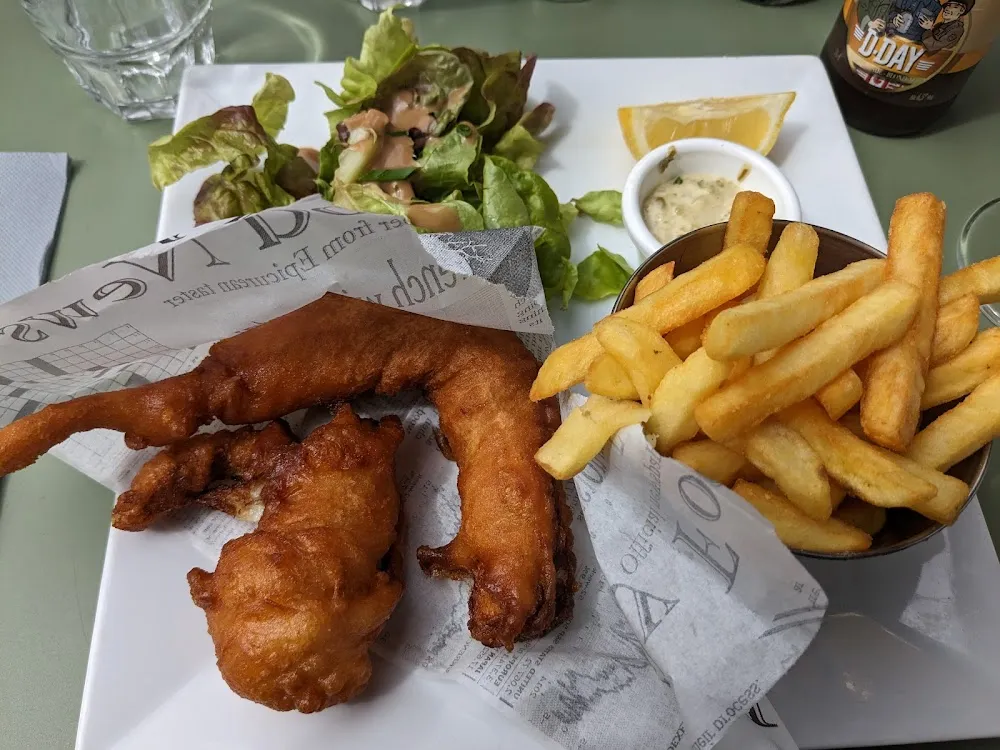 Fish And Chips Maison Sauce Tartare Frites