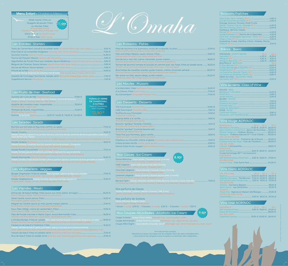 L'Omaha Restaurant - Scan Menu 1