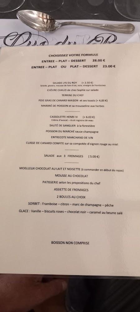 Lys Du Roy - Scan Menu 1