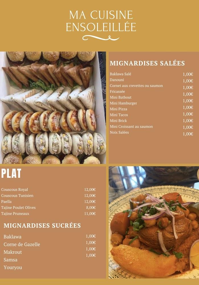 Ma Cuisine Ensoleillée - Traiteur - Scan Menu 1