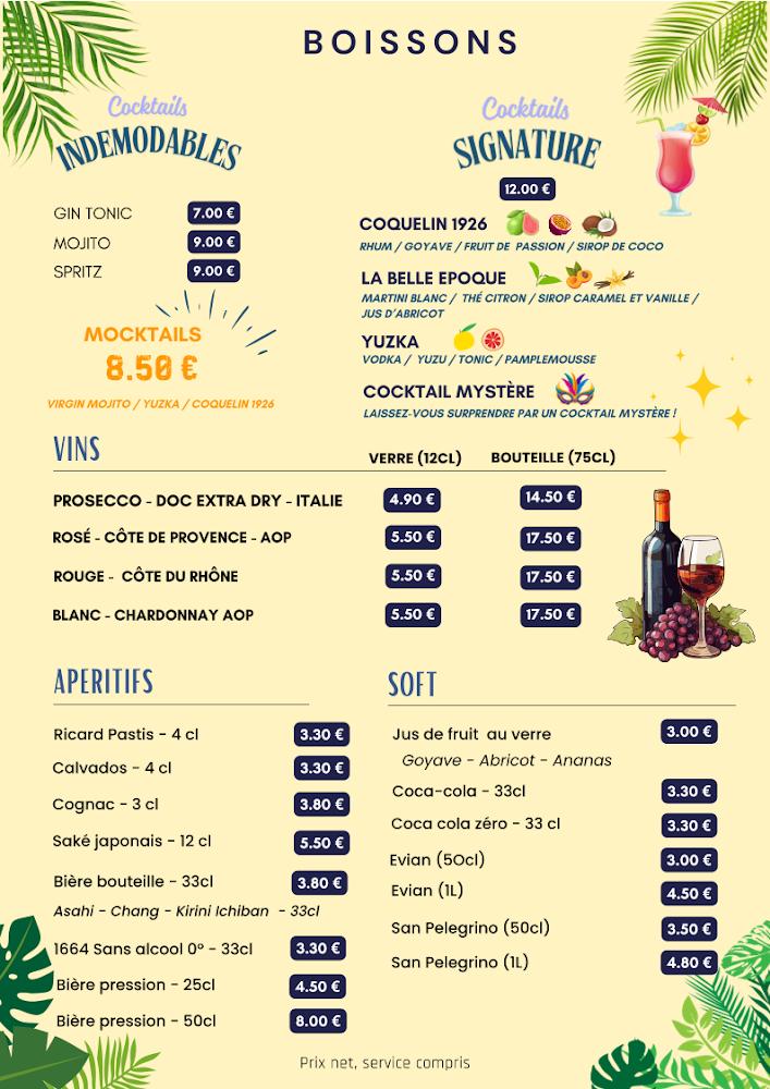 Maison Coquelin - Scan Menu 1
