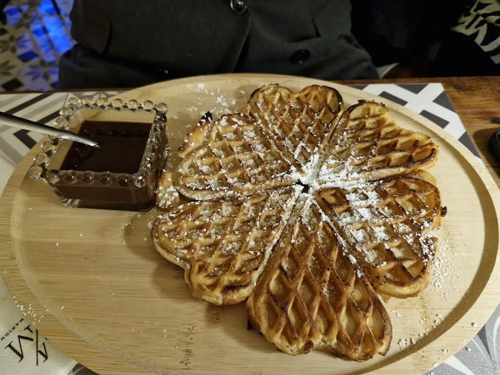 Gaufres En Coeur Chocolat Noir