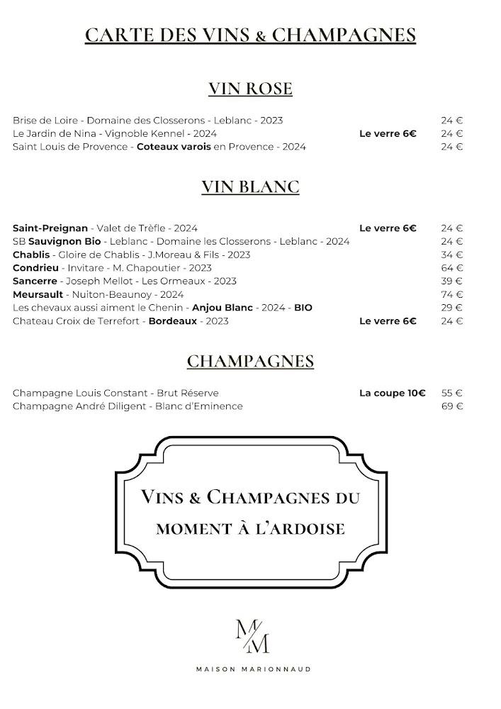 Maison Marionnaud - Scan Menu 4