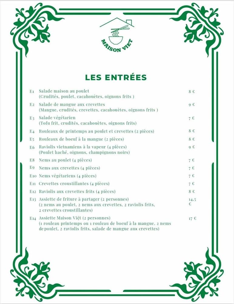 MAISON VIET - Scan Menu 1