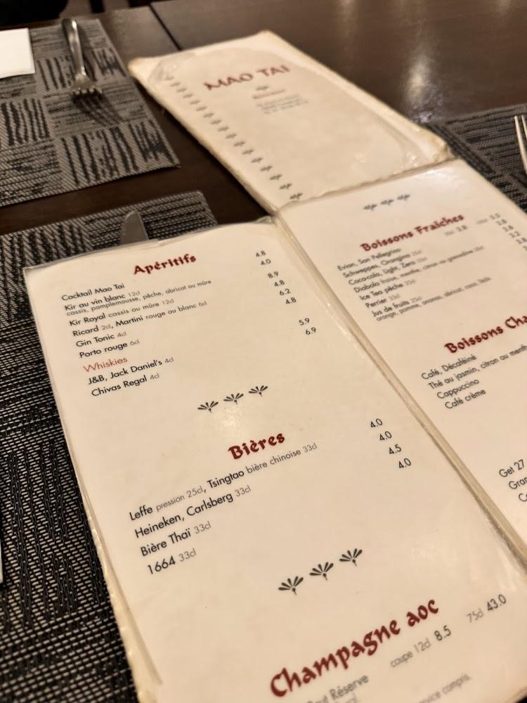 Mao Taï - Scan Menu 4