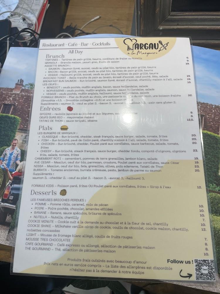 Margaux à La Mangeoire - Restaurant Deauville - Scan Menu 3