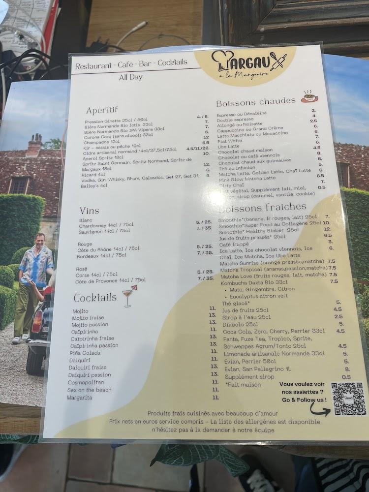 Margaux à La Mangeoire - Restaurant Deauville - Scan Menu 4