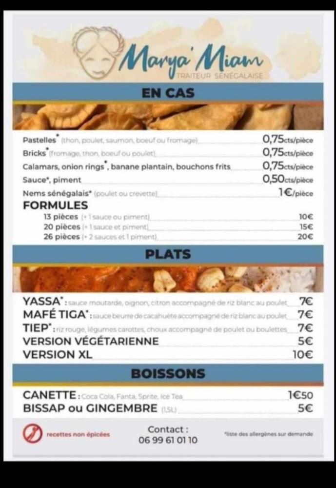 Marya'miam - Scan Menu 1