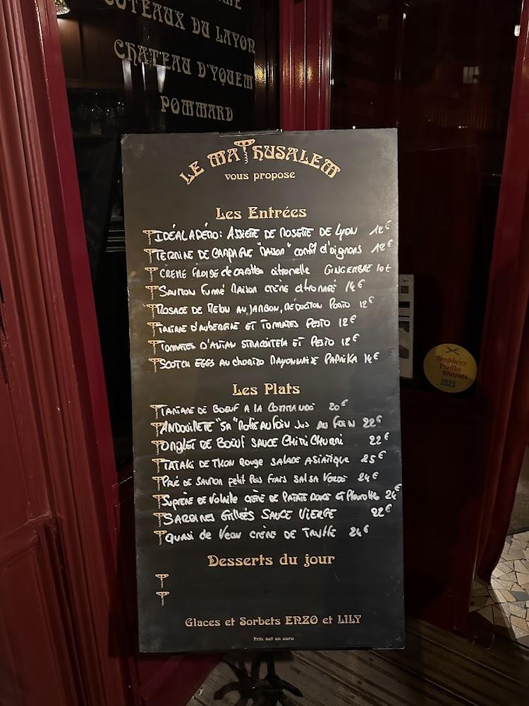 Mathusalem - Scan Menu 3