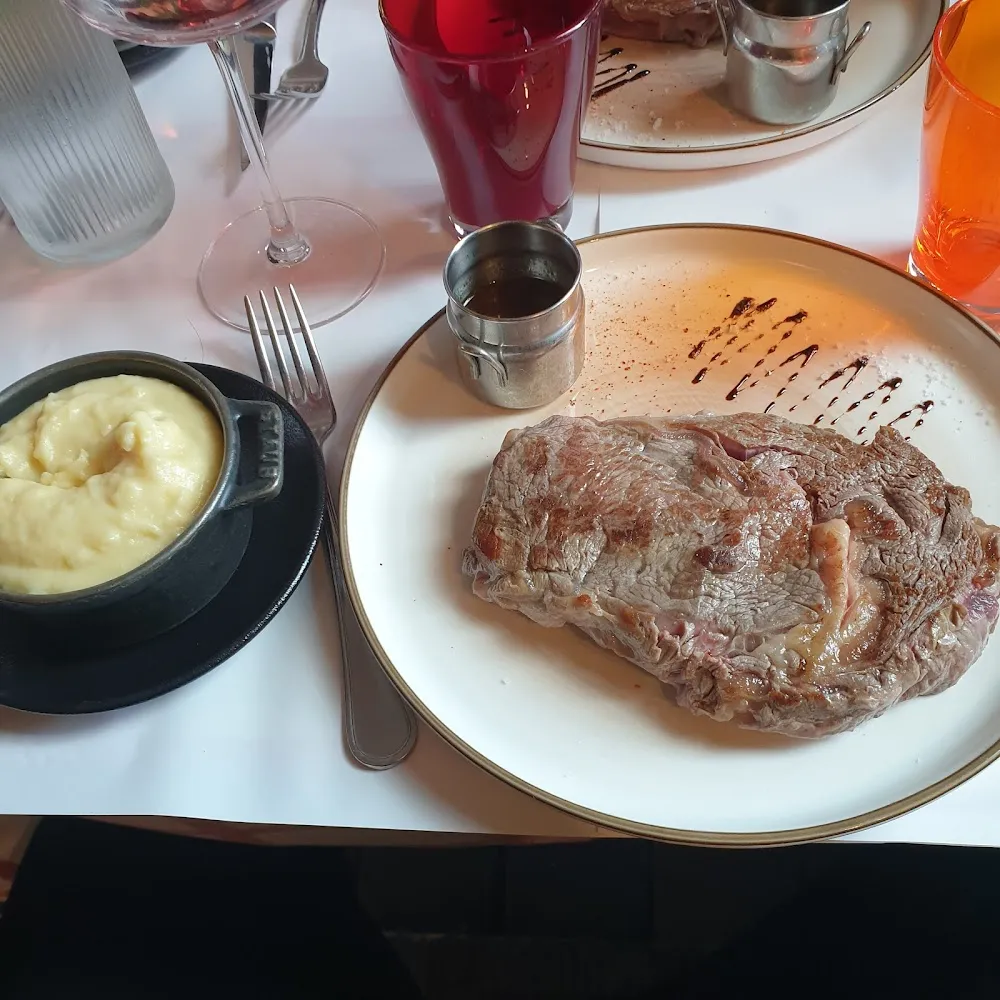 Purée Et Entrecôte Angus