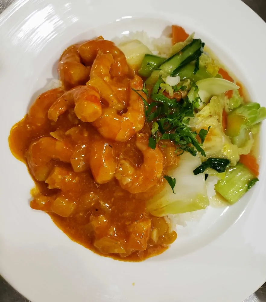 Crevettes Sautées Au Saté