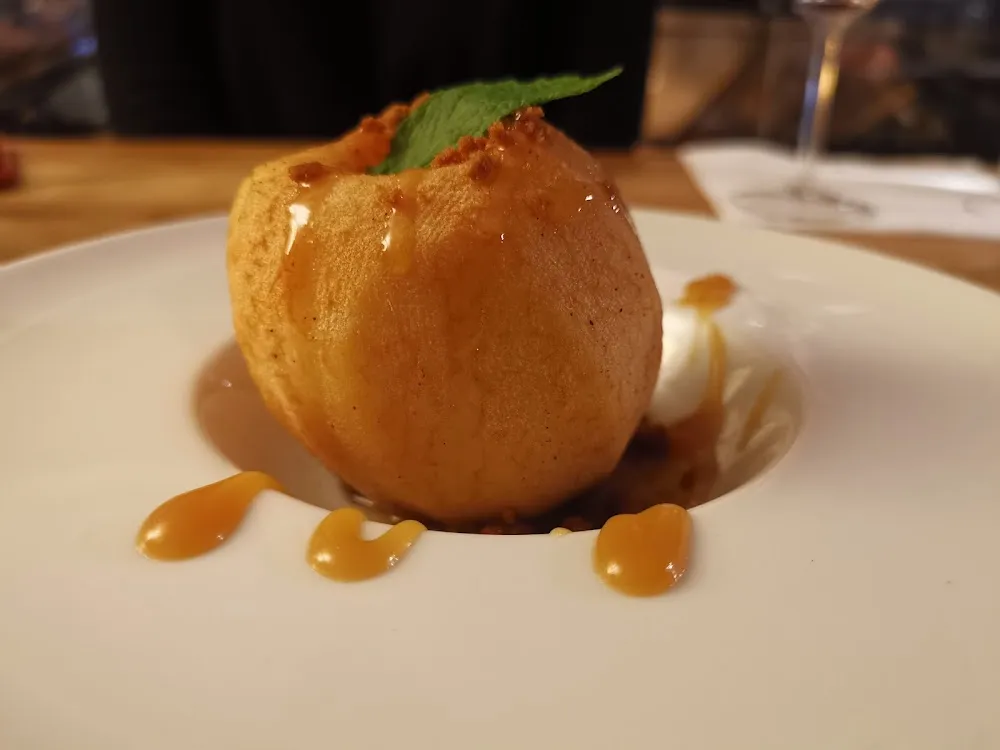 Pomme Rôti Au Calvados Et Crumble