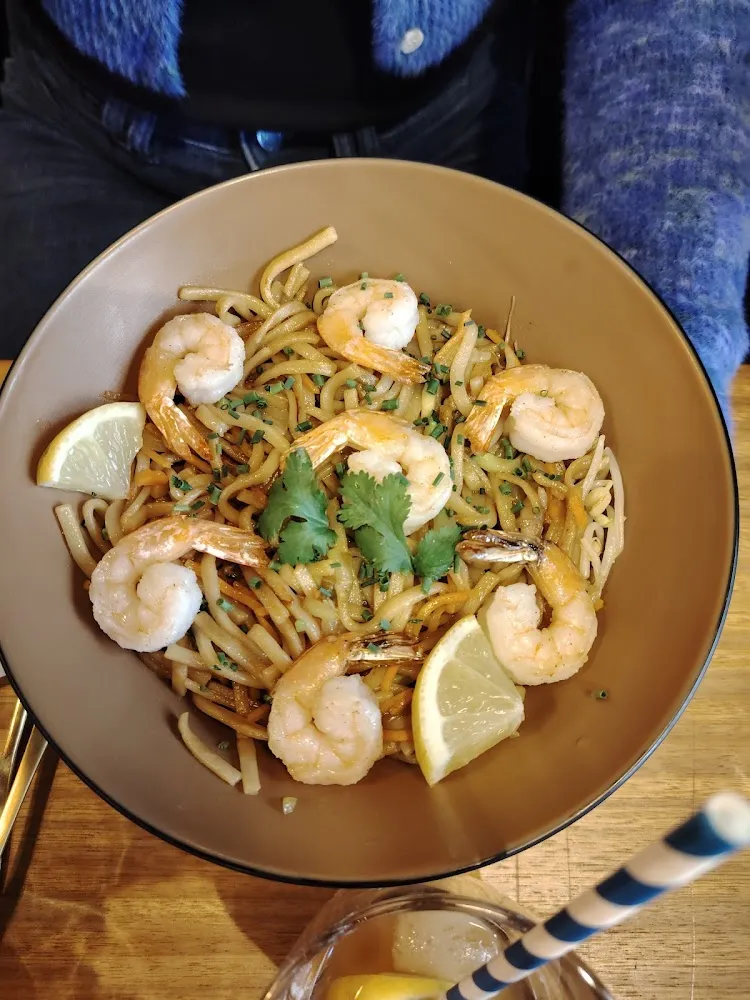 Noodles Aux Crevettes Épicées
