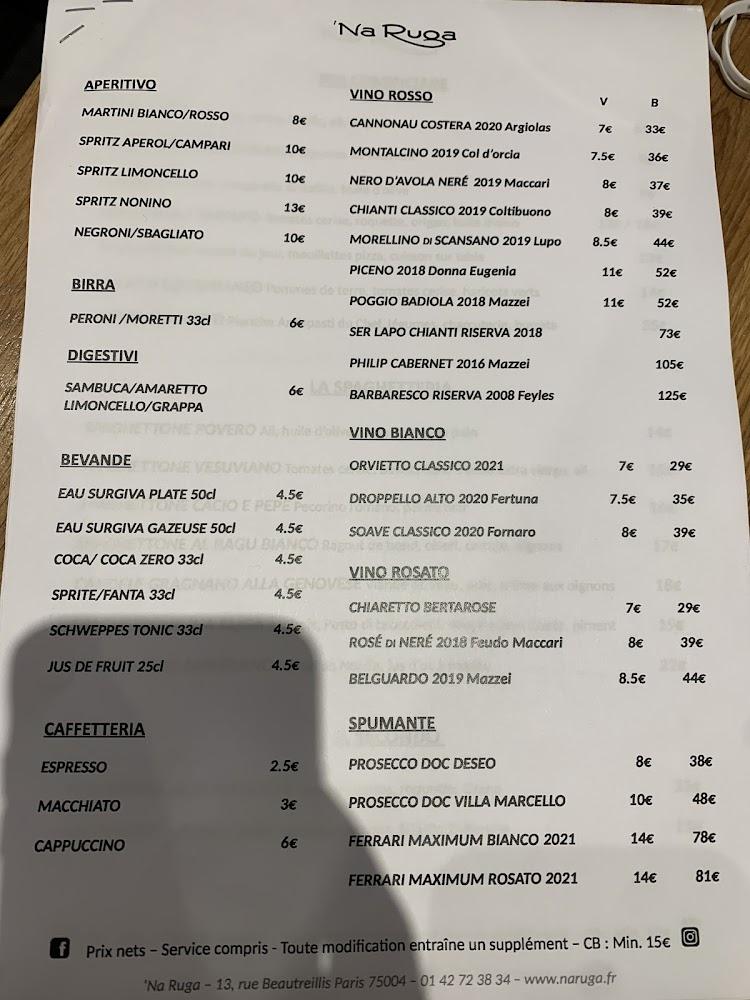 Na Ruga - Scan Menu 1