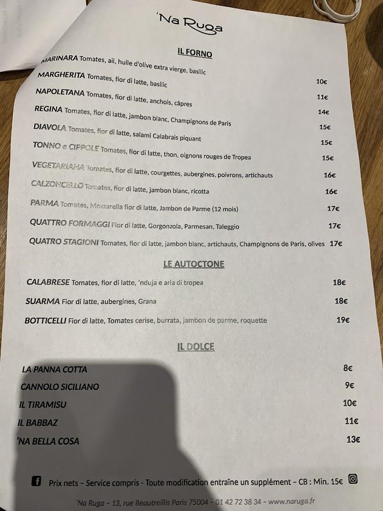 Na Ruga - Scan Menu 4