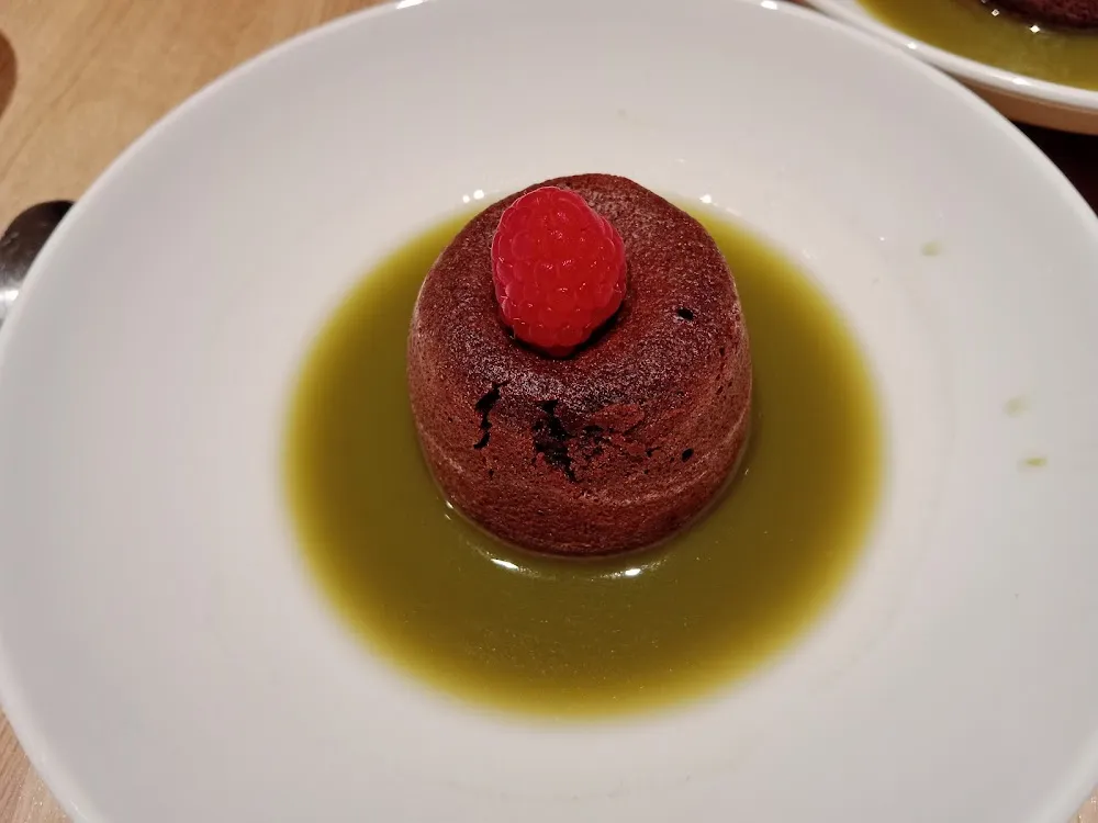Dessert Mi-cuit Au Chocolat Chaud