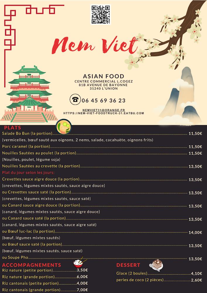 Nem Viet - Scan Menu 1