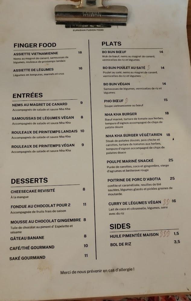 Nha Kha - Scan Menu 1