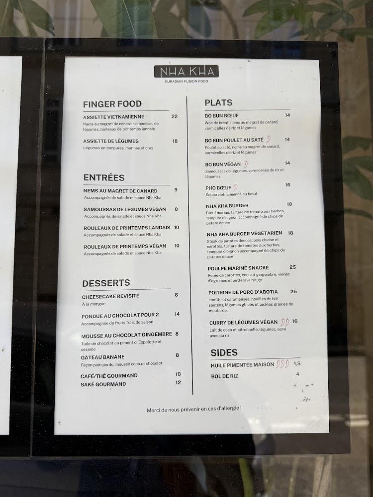 Nha Kha - Scan Menu 2