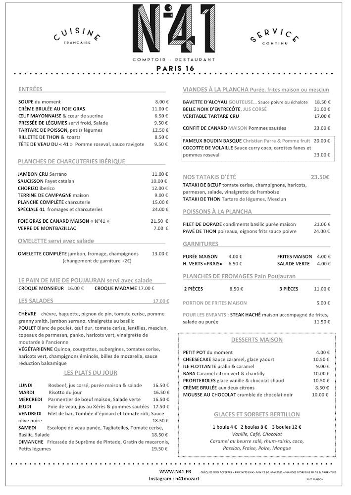 Numéro 41 - Scan Menu 1