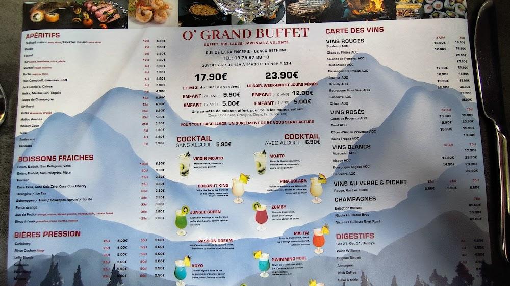 Ô Grand Buffet - Scan Menu 1