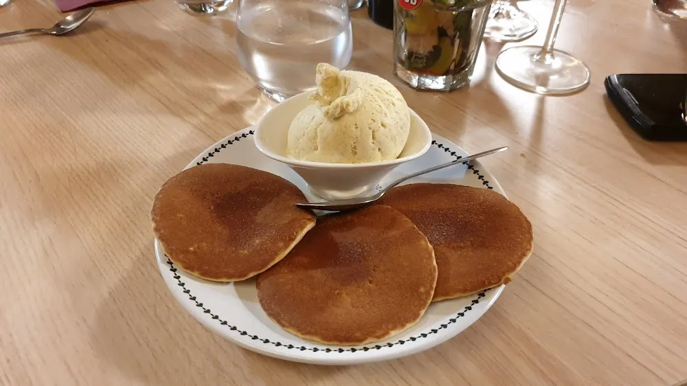 Pancake Siro d'érable Et Boule de Glace Vanille de Magadascar