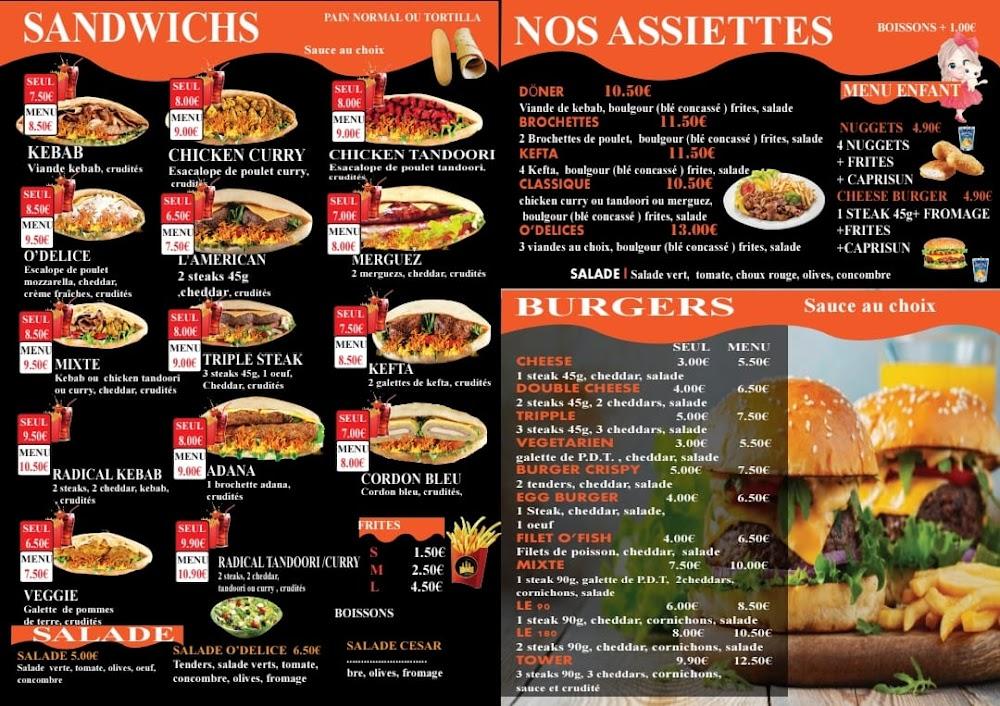 O'Delice corner - Scan Menu 1