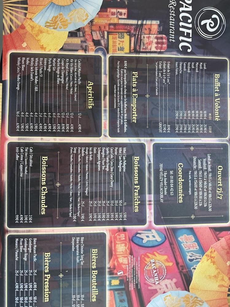 PACIFIC 78 - Scan Menu 1