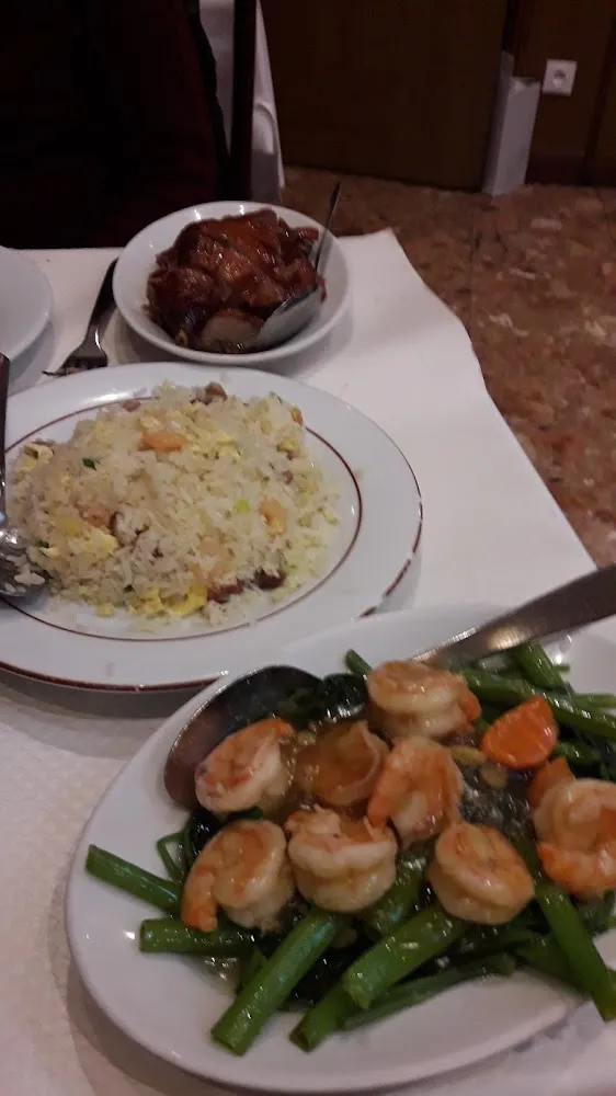 Canard Laqué Riz Cantonais Crevettes