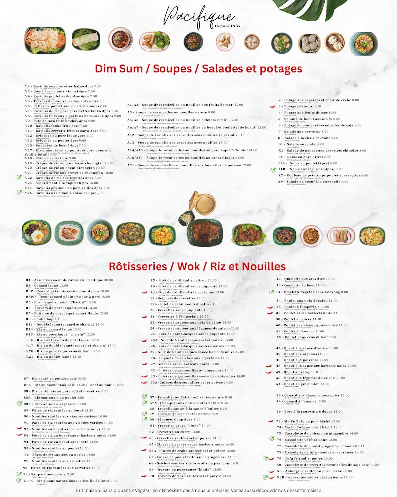 Pacifique - Scan Menu 1