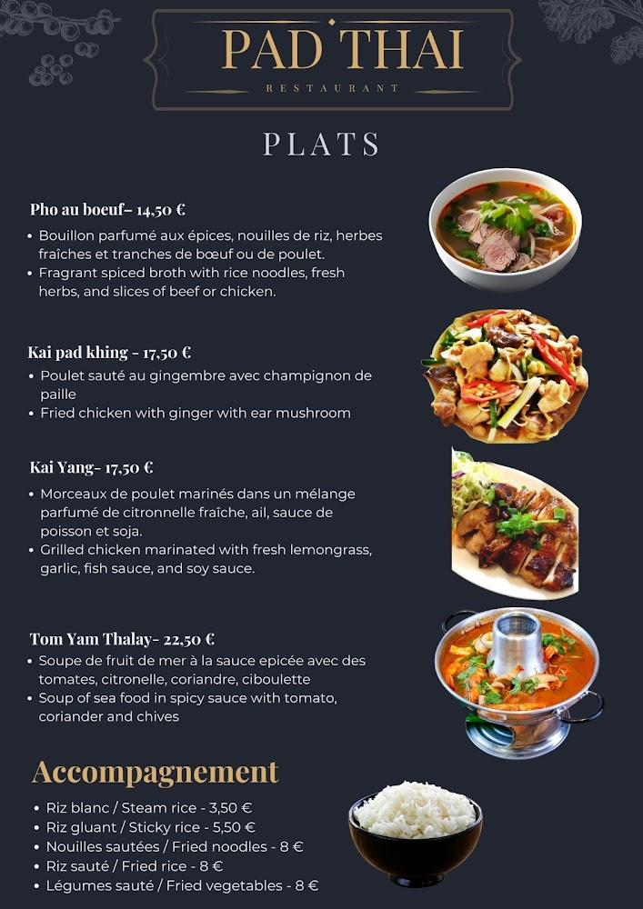 Pad Thaï - Scan Menu 1