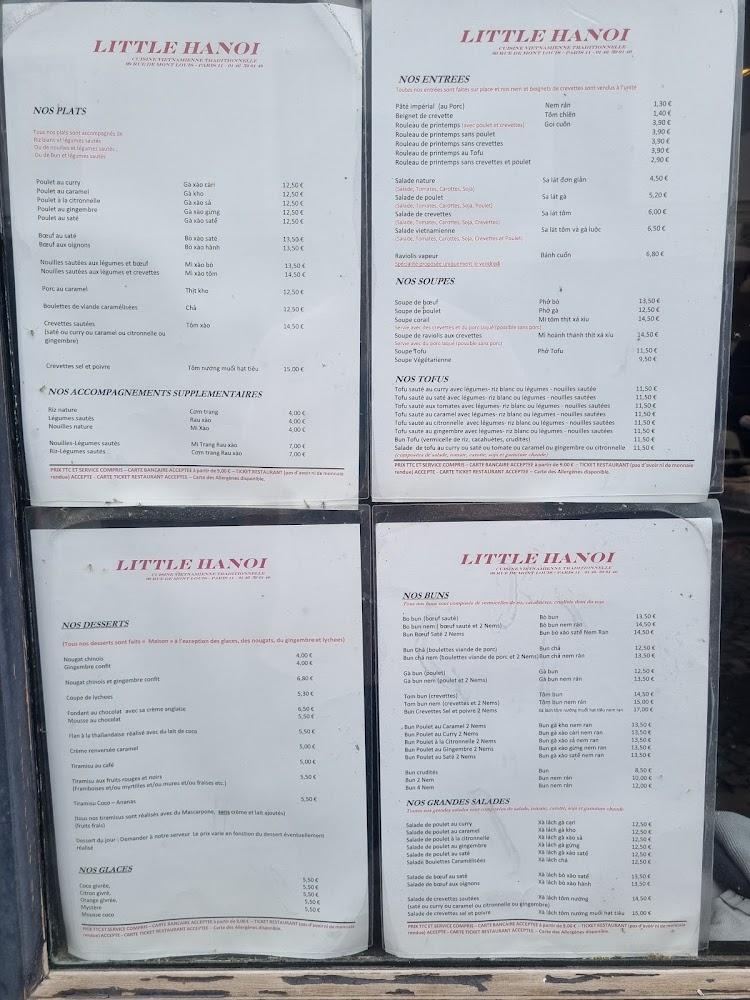 Paris-Hanoi - Scan Menu 3