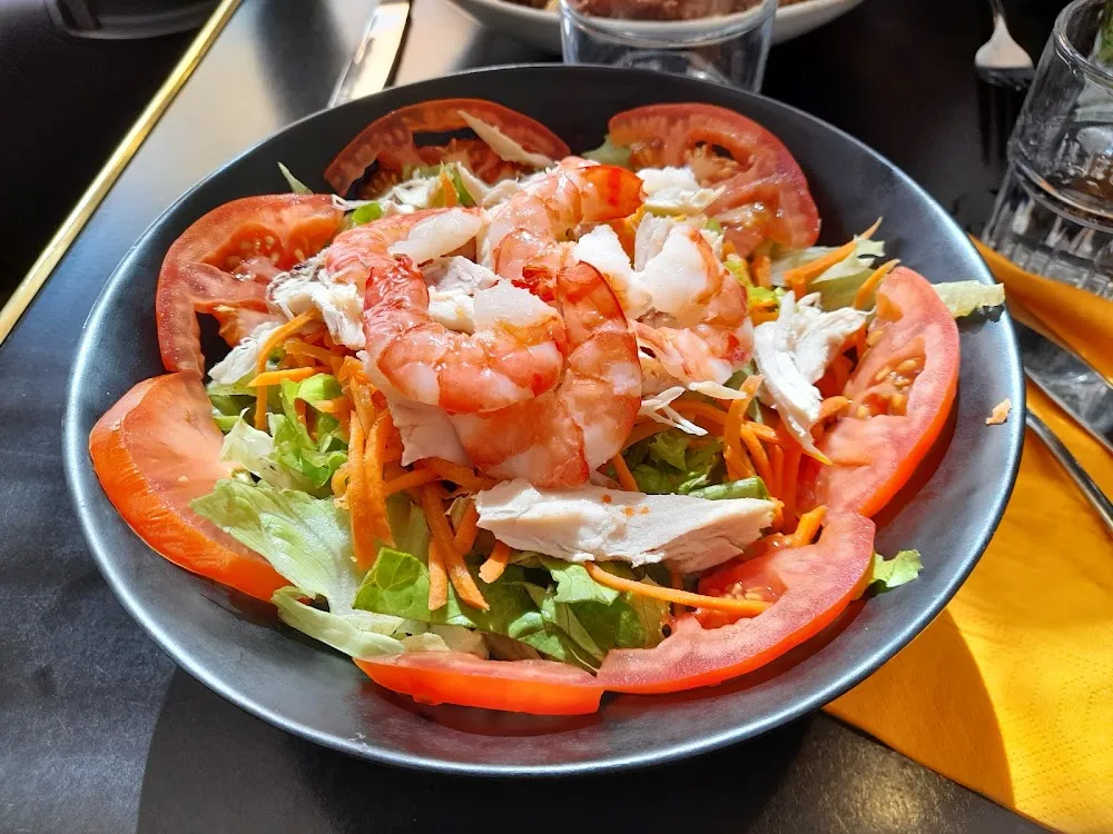 Salade Thai Poulet Crevettes