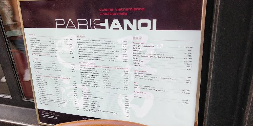 Paris Hanoï - Scan Menu 2