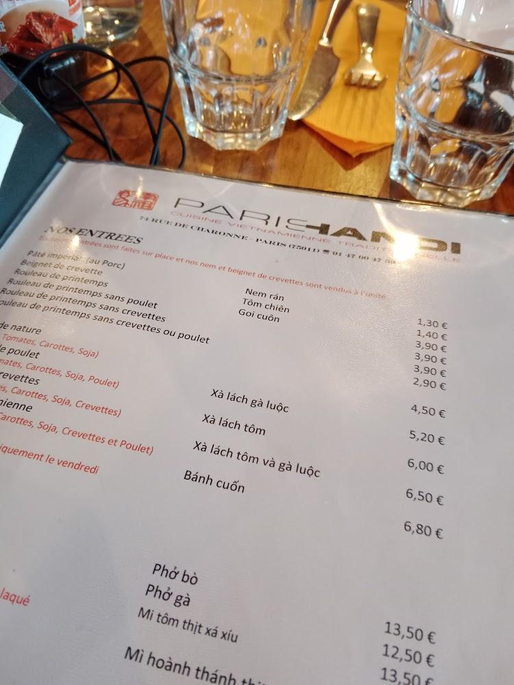 Paris Hanoï - Scan Menu 3