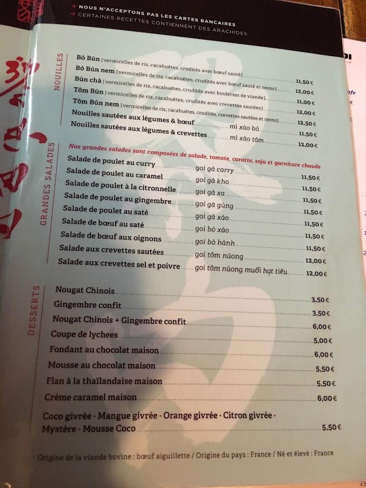 Paris Hanoï - Scan Menu 4