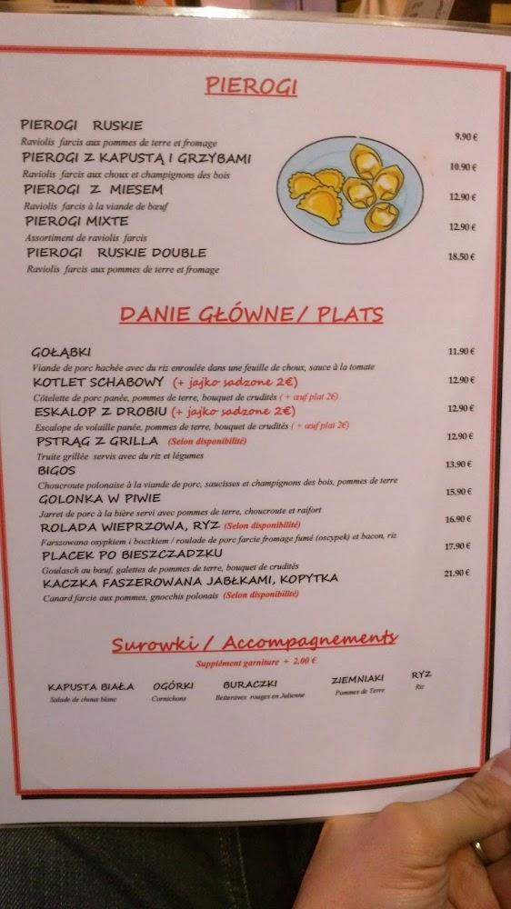 PARIS POLSKA - Scan Menu 2