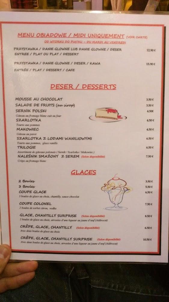 PARIS POLSKA - Scan Menu 4
