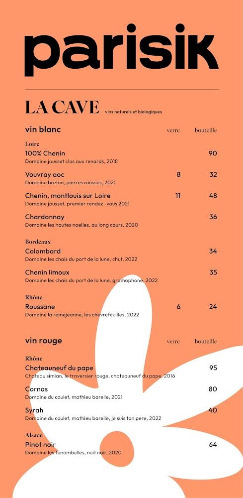Parisik - Scan Menu 2
