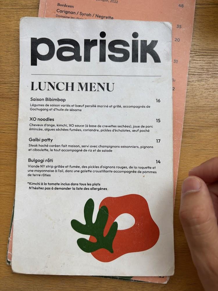 Parisik - Scan Menu 4
