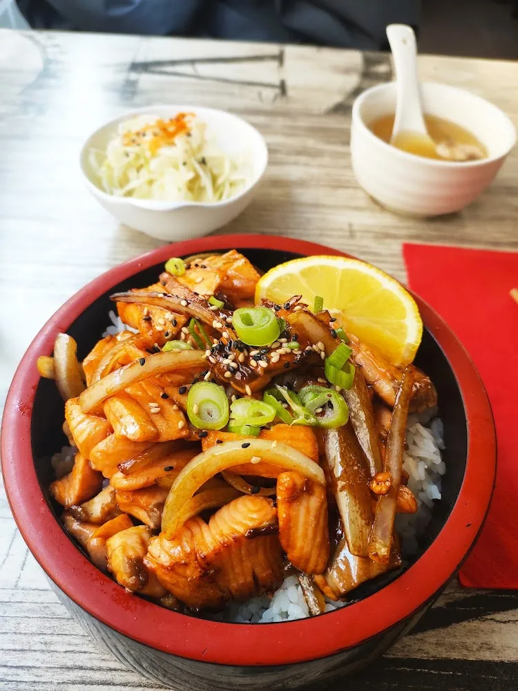 烤三文鱼饭套餐