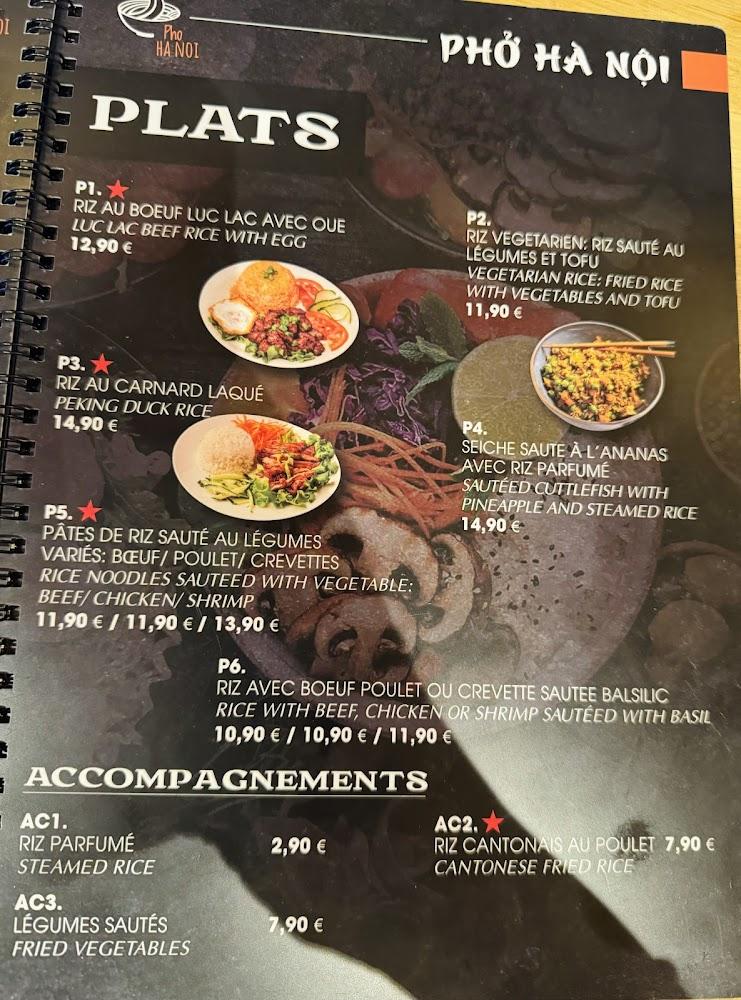 PHO HANOI 75005 - Scan Menu 1