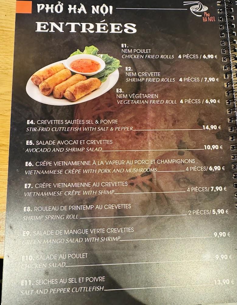PHO HANOI 75005 - Scan Menu 2