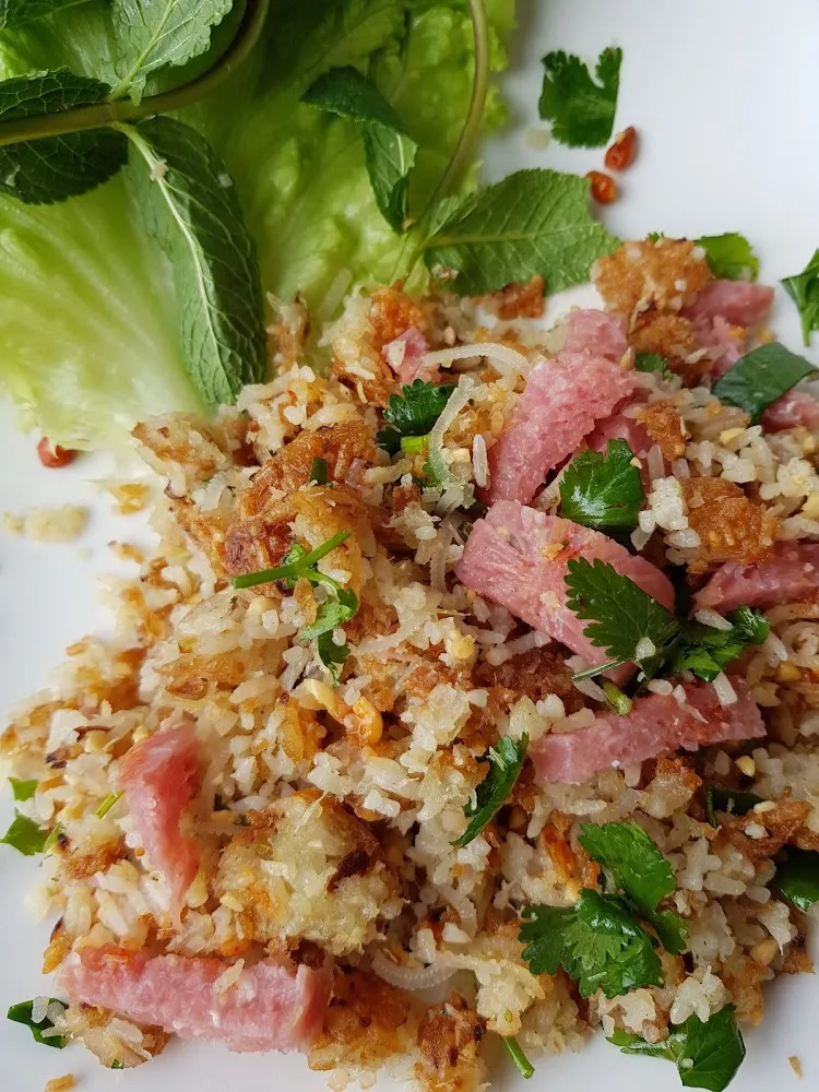 Riz Croustillant Au Nem Chua