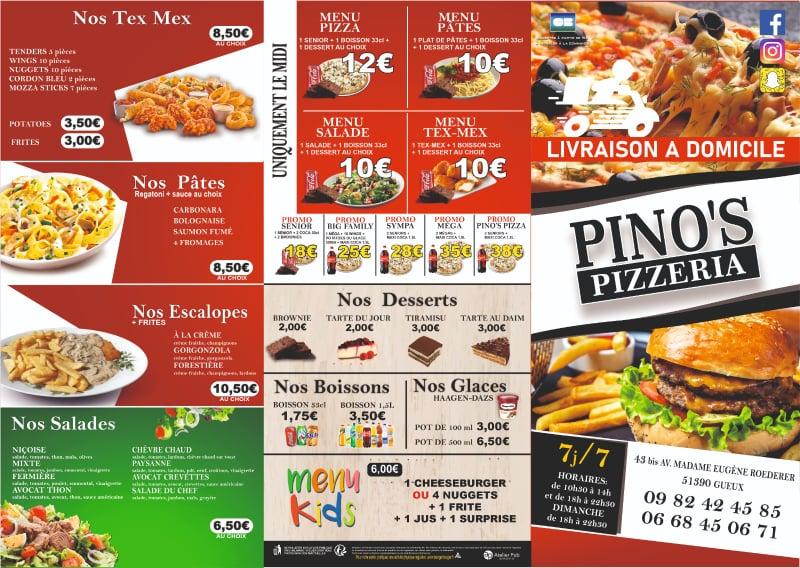 Pino's Pizzeria - Scan Menu 2