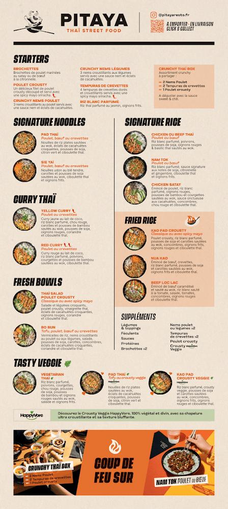 Pitaya Thaï Street Food - Scan Menu 1