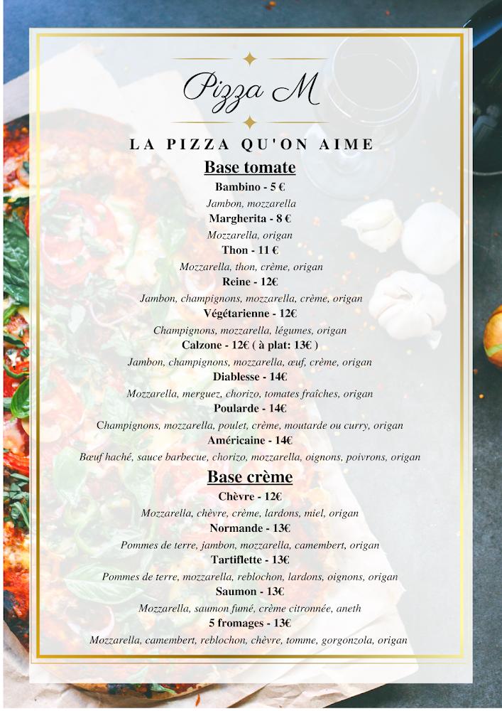 Pizza M - Scan Menu 1