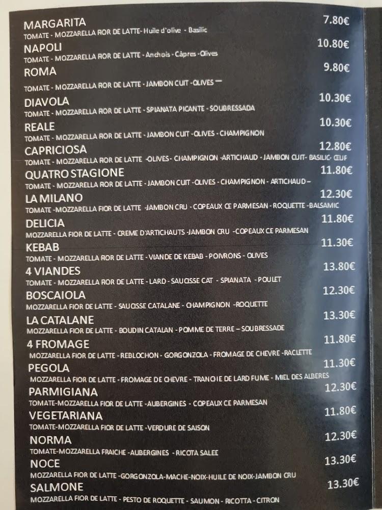 Pizzeria Restaurant l'Arago à Saint André - Laroque des Albères 66 - Scan Menu 2