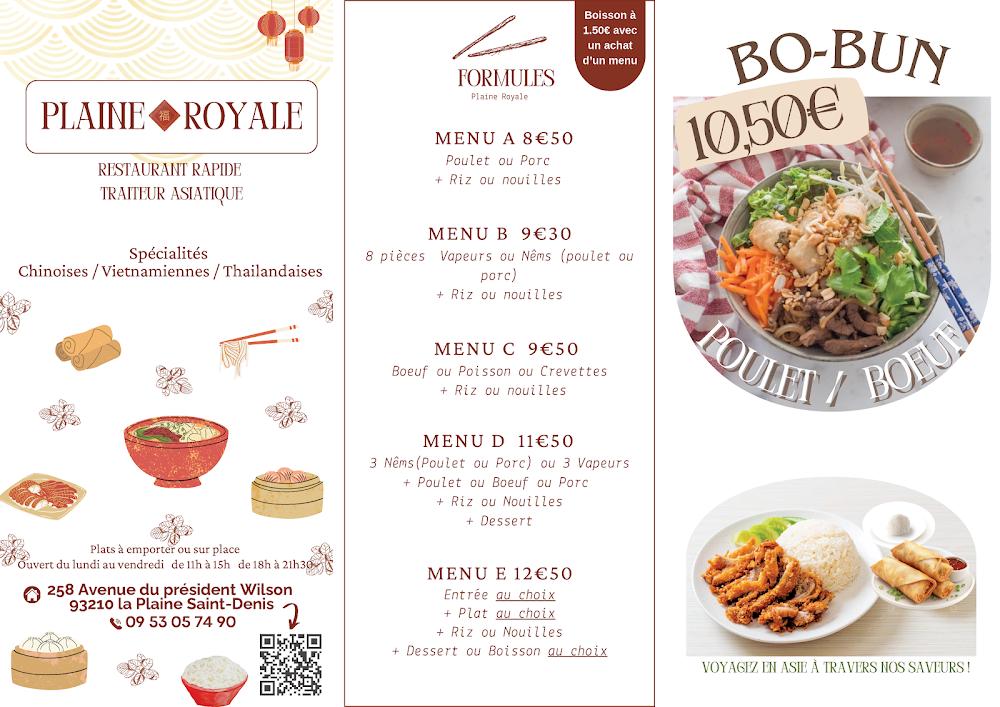 Plaine Royale - Scan Menu 1